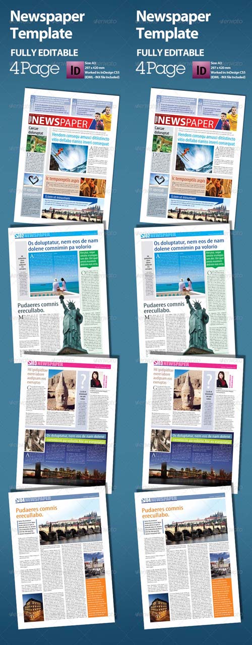 Editable Newspaper Templates Free