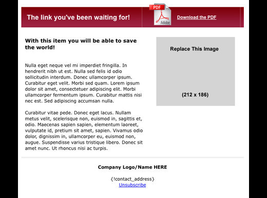 Free Html Email Newsletter Templates Download