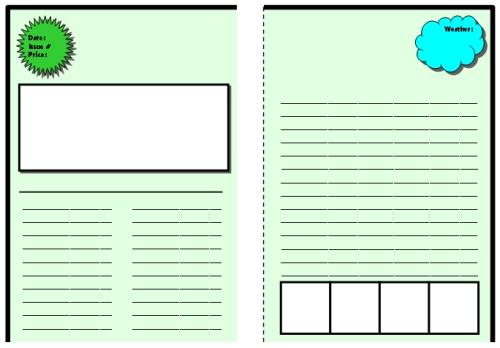 Free Printable Newspaper Article Template For Kids