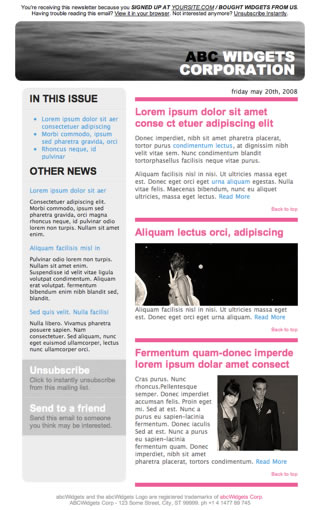 Newsletter Templates Download