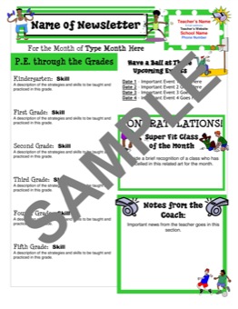 Newsletter Templates For Teachers