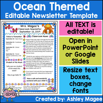 Newsletter Templates For Teachers Word