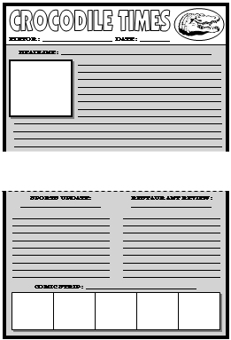 Newspaper Article Template For Children