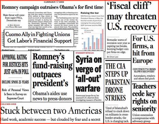 Newspaper Headlines Collage